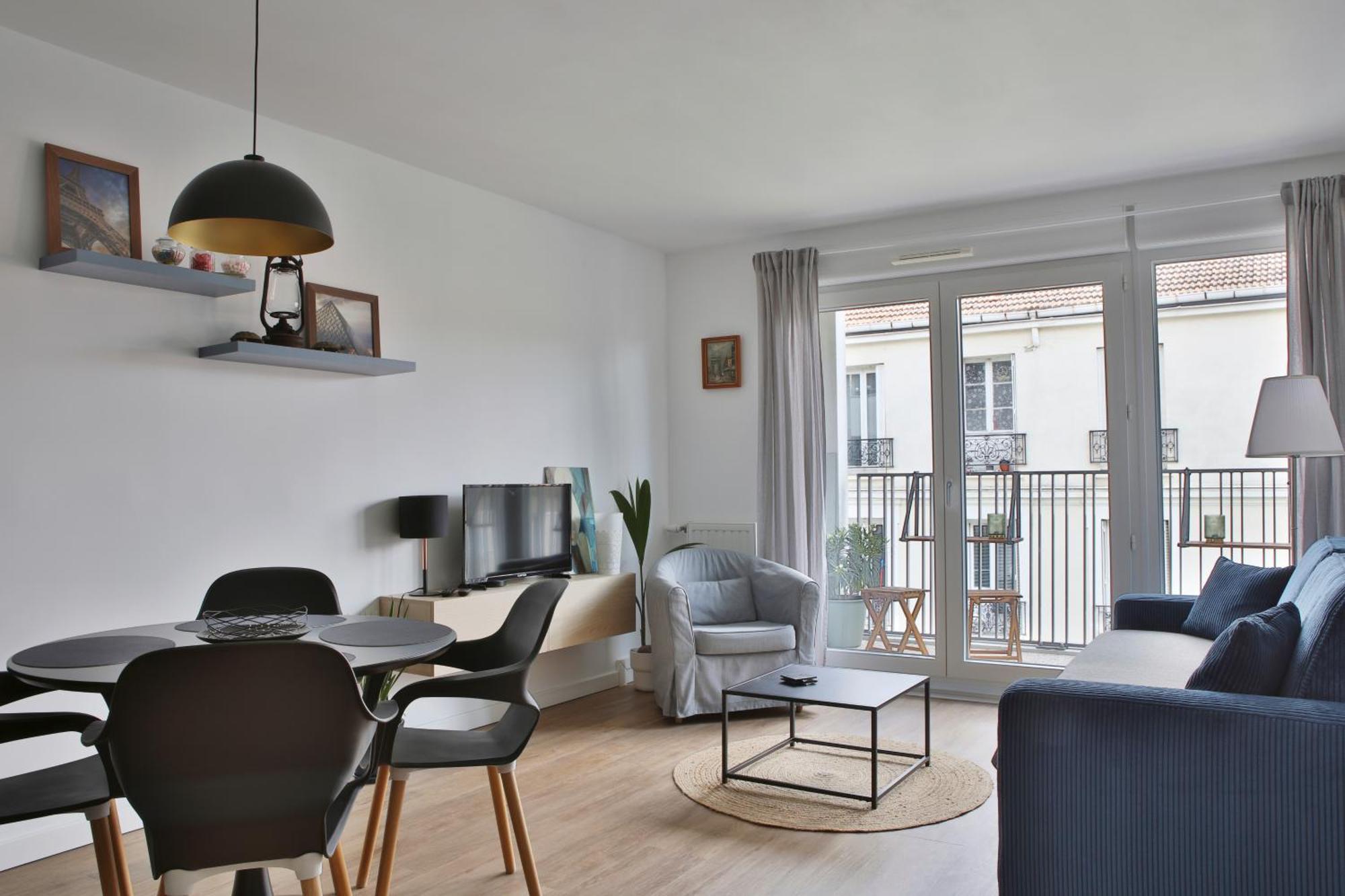 "Starry In So" 47M2, Lits Jumeaux, Parking Gratuit, Rue Calme Et Arboree, Metro 10 Min, Stade De France 24Min A Pied Saint-Ouen  Luaran gambar