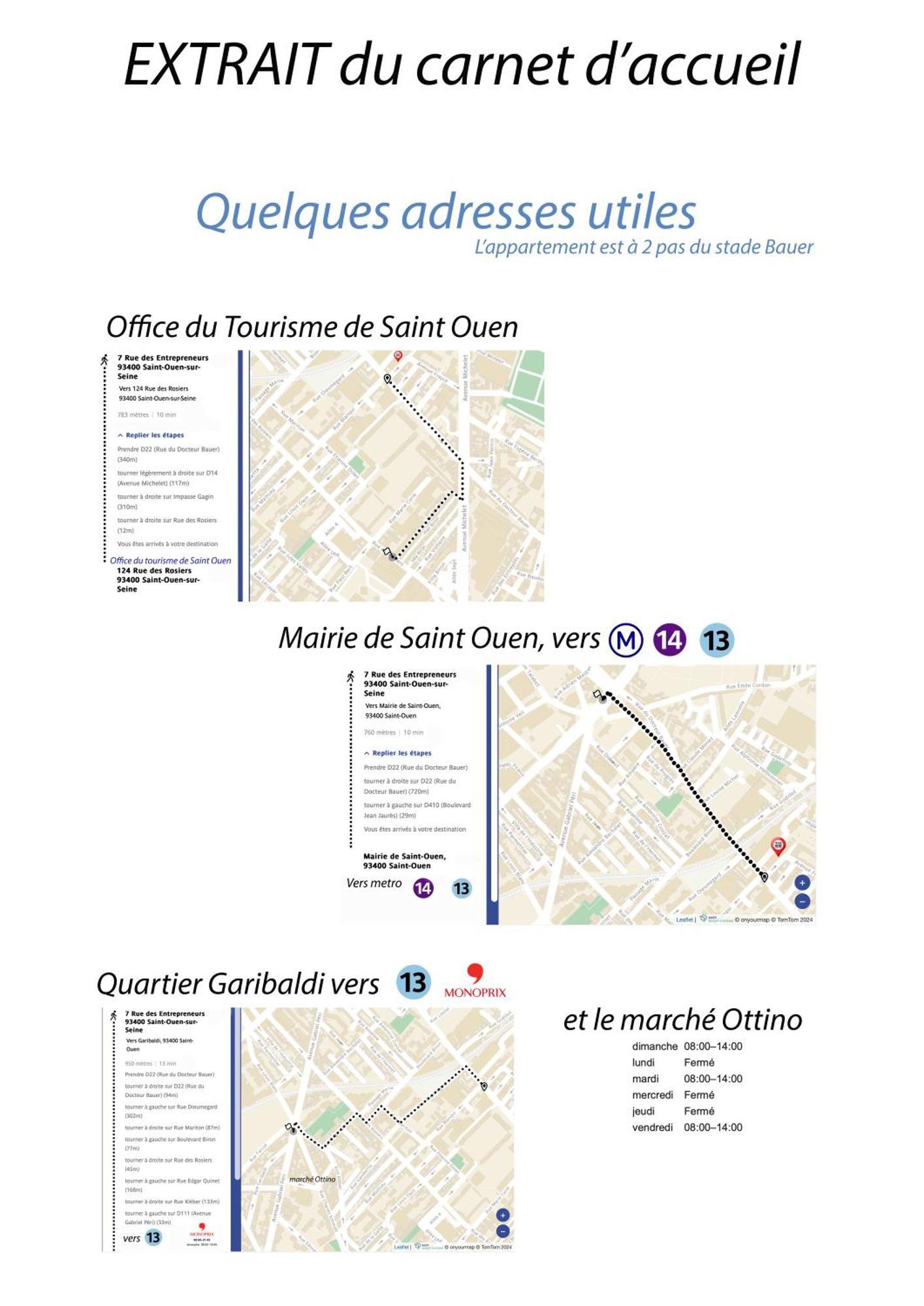 "Starry In So" 47M2, Lits Jumeaux, Parking Gratuit, Rue Calme Et Arboree, Metro 10 Min, Stade De France 24Min A Pied Saint-Ouen  Luaran gambar